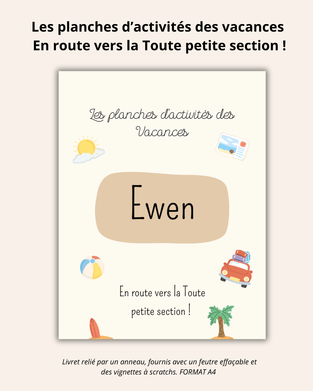 Les planches d’activités des vacances En route vers la TPS !