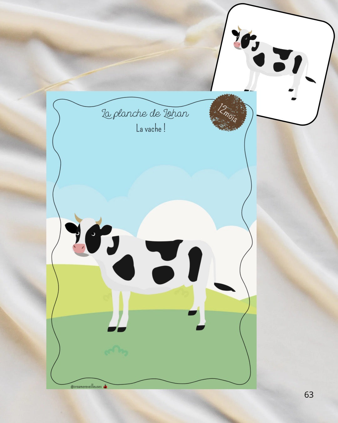 Planche d’activité Animaux de la ferme PDF (Version numérique)