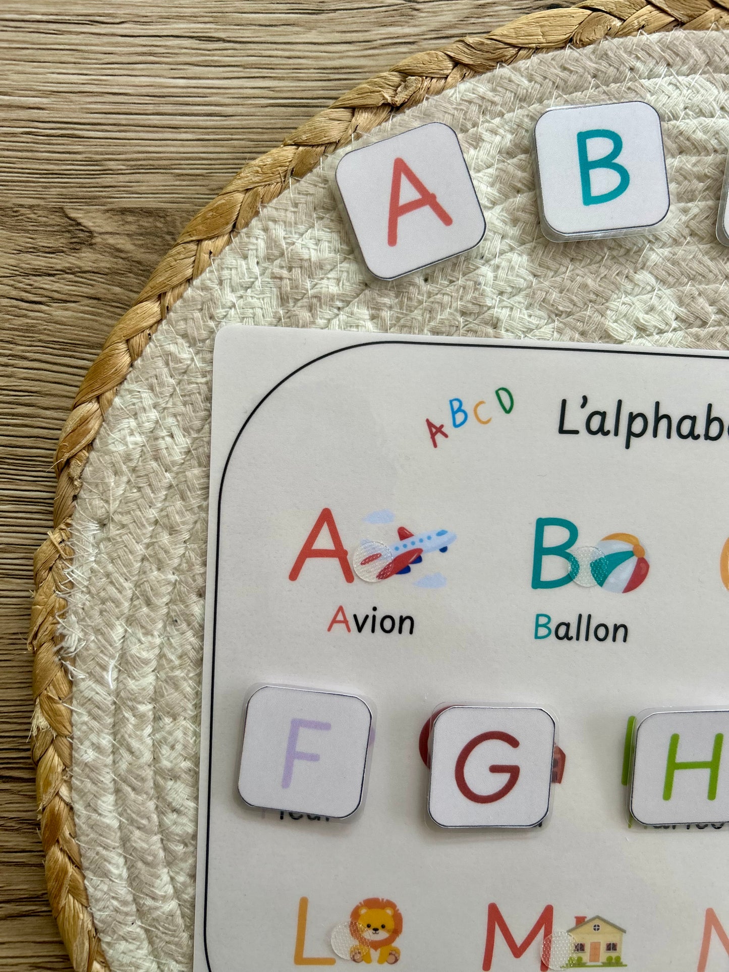 SUPPORT MON PREMIER ALPHABET
