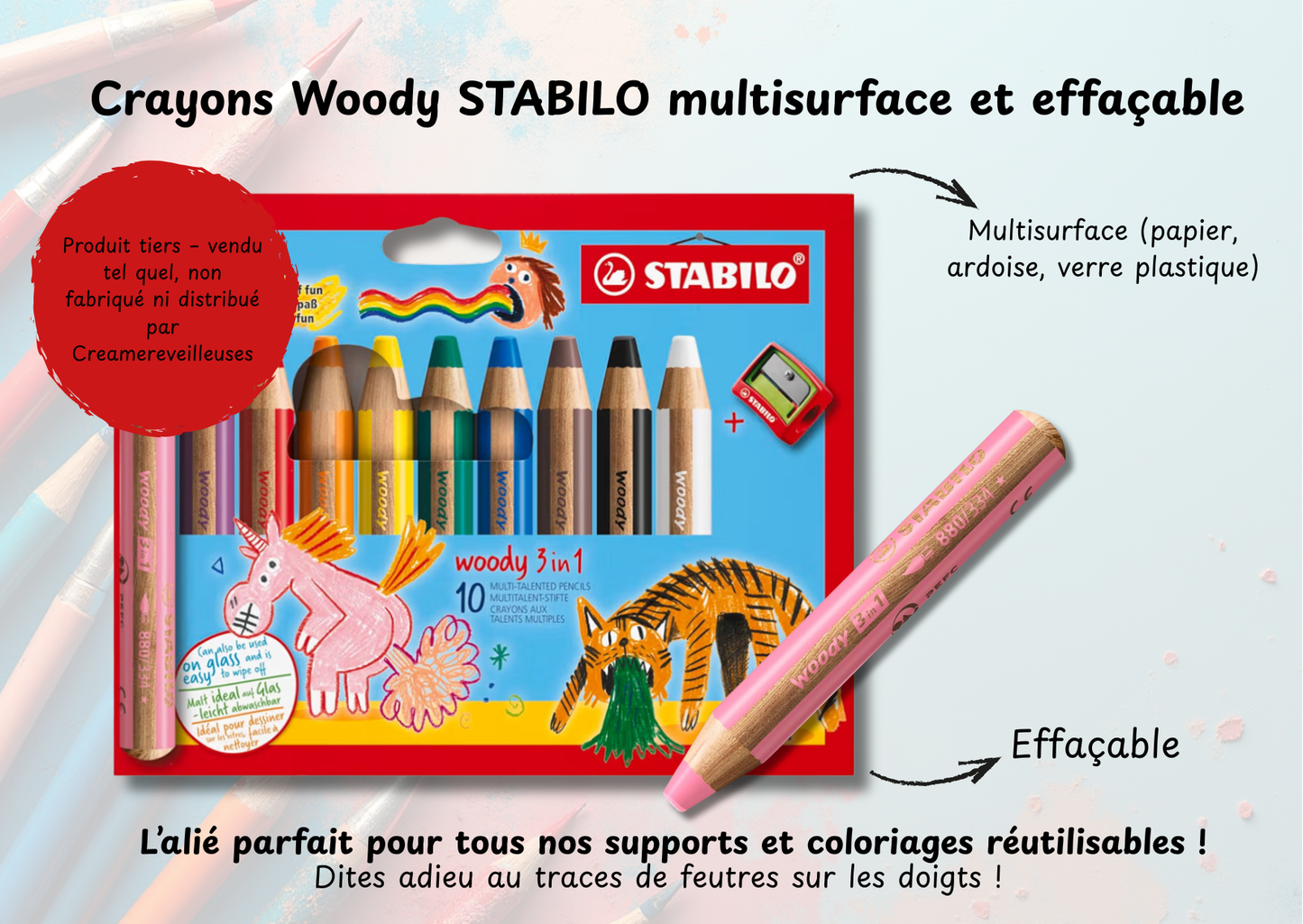 CRAYONS WOODY STABILO