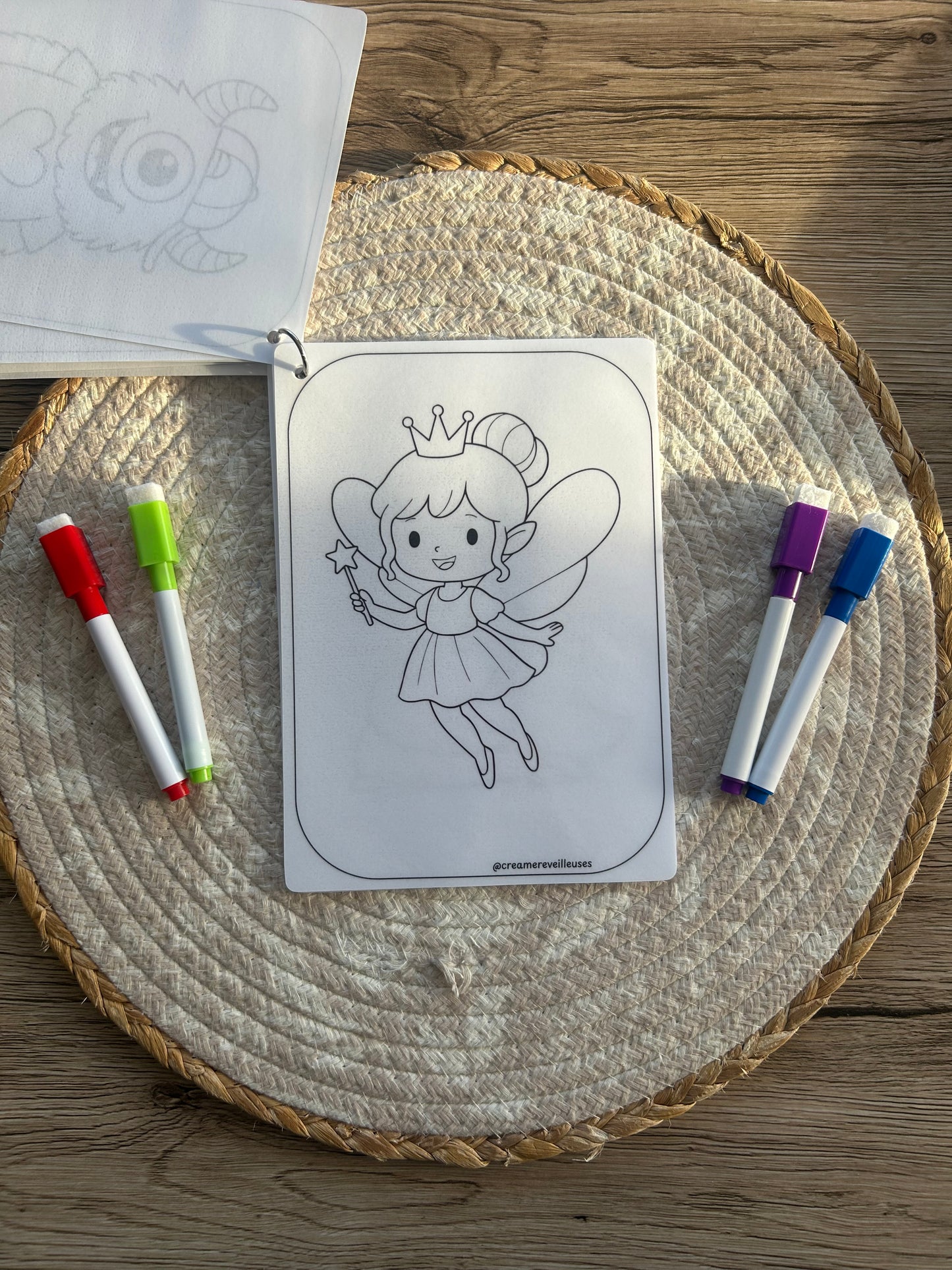 CARNET DE COLORIAGE RÉUTILISABLE L’IMAGINAIRE