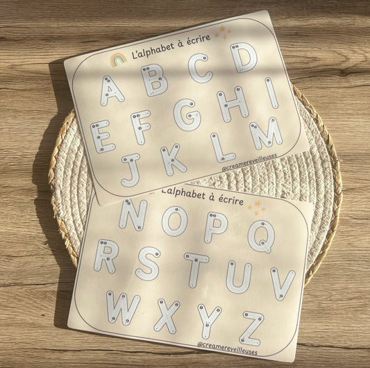 FICHE ÉDUCATIVE ALPHABET ET CHIFFRES