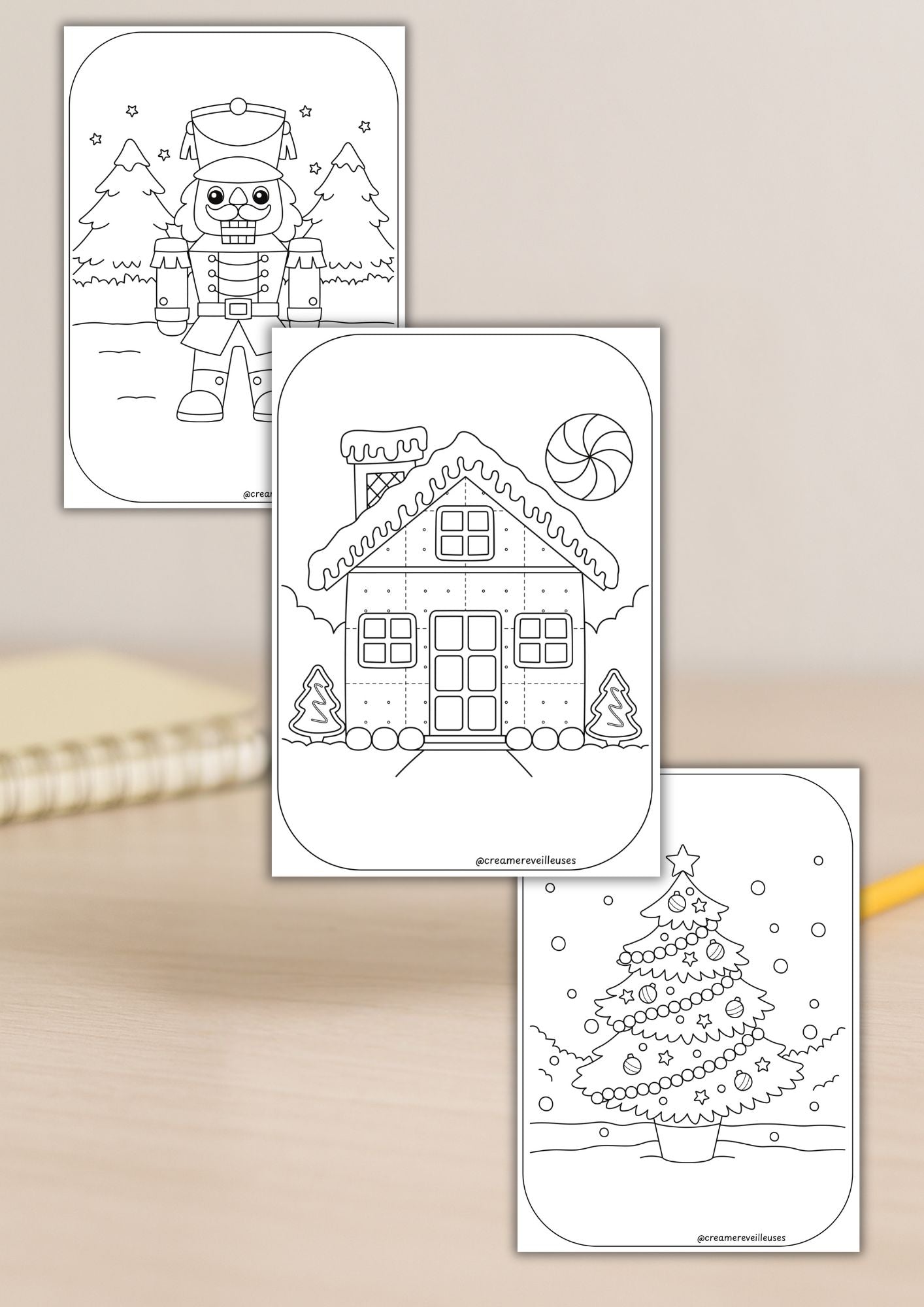 CARNET DE COLORIAGE RÉUTILISABLE NOËL 3 ANS