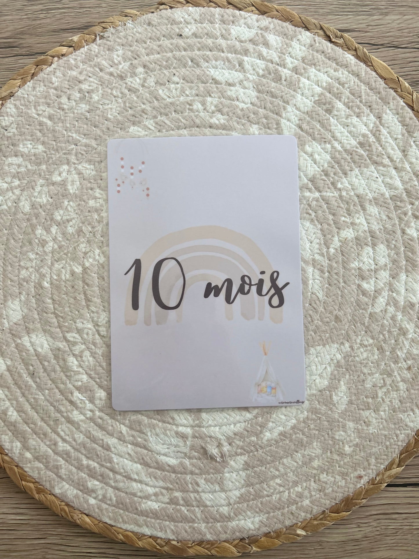 CARTE ÉTAPE BÉBÉ
