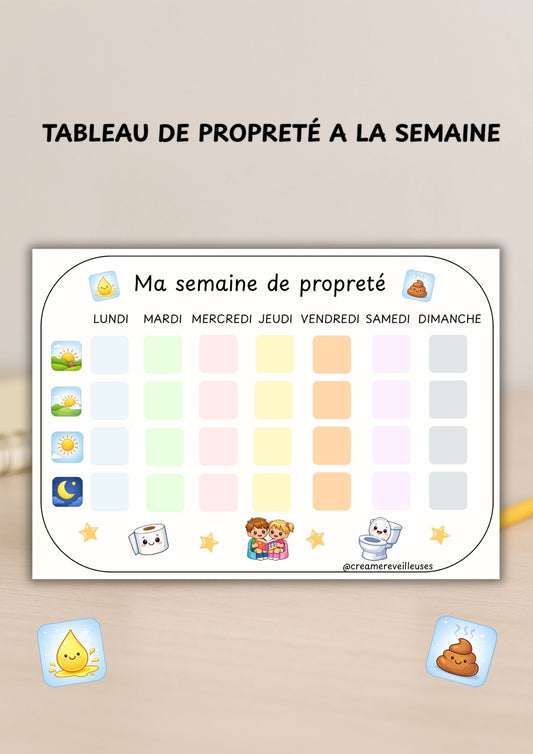 TABLEAU DE PROPRETÉ SEMAINE