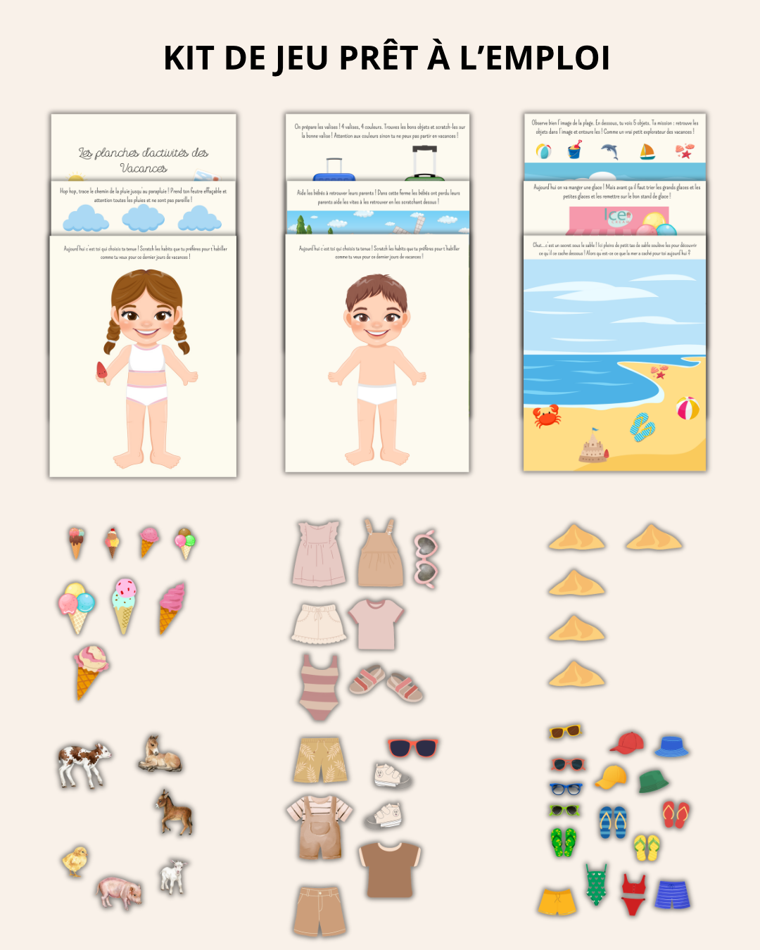 Les planches d’activités des vacances En route vers la TPS !