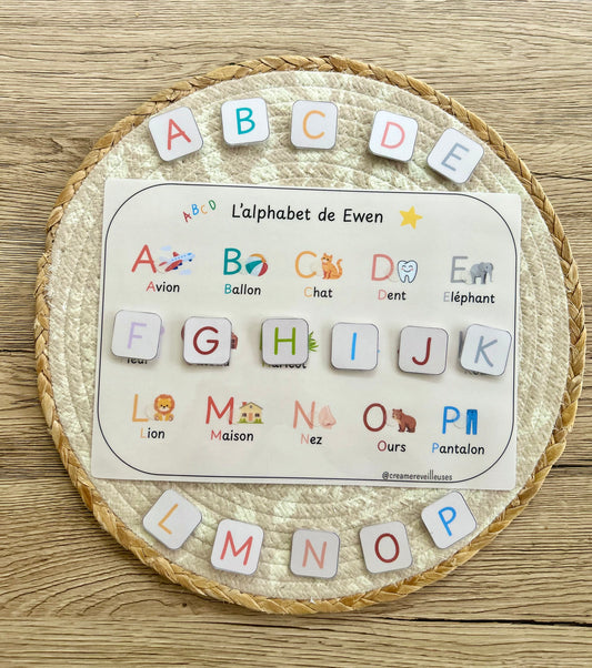 SUPPORT MON PREMIER ALPHABET