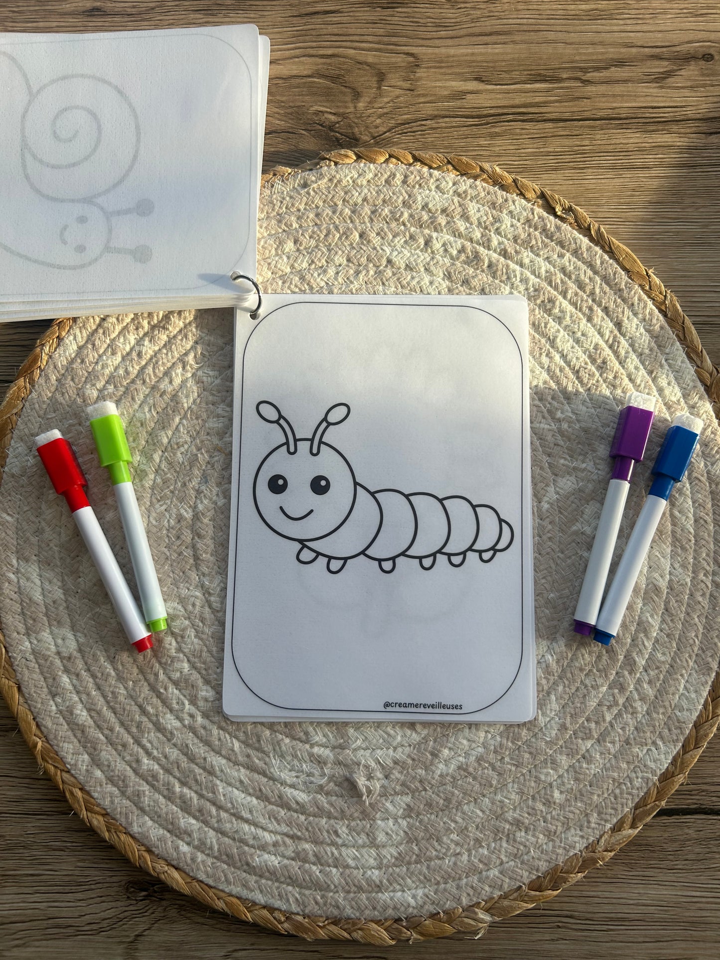 CARNET DE COLORIAGE RÉUTILISABLE LA NATURE