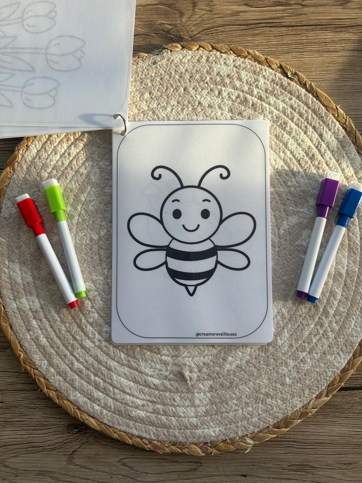 CARNET DE COLORIAGE RÉUTILISABLE LA NATURE