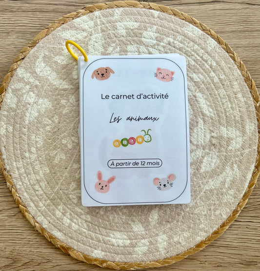CARNET D’ACTIVITÉ 12 MOIS ANIMAUX