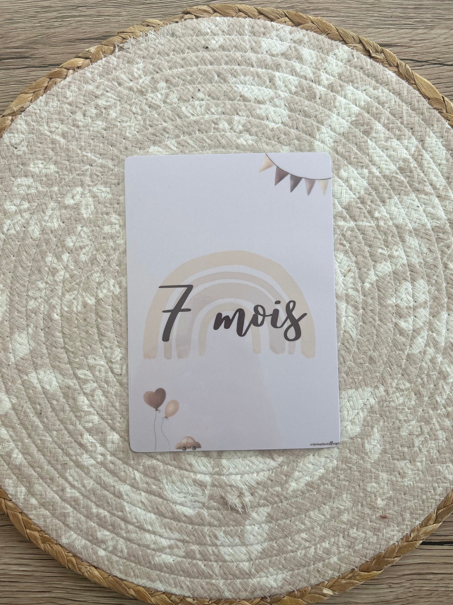 CARTE ÉTAPE BÉBÉ