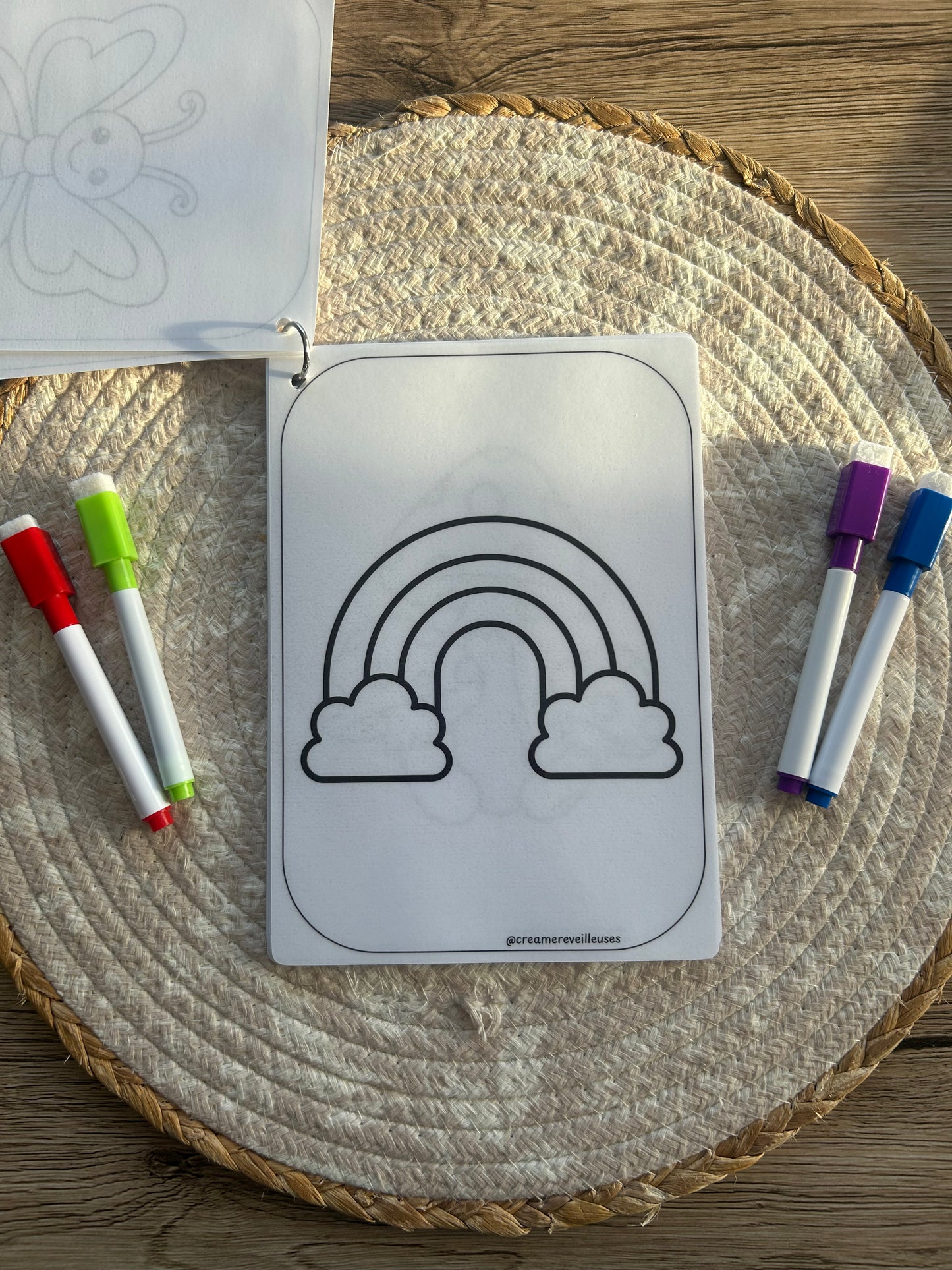 CARNET DE COLORIAGE RÉUTILISABLE LA NATURE