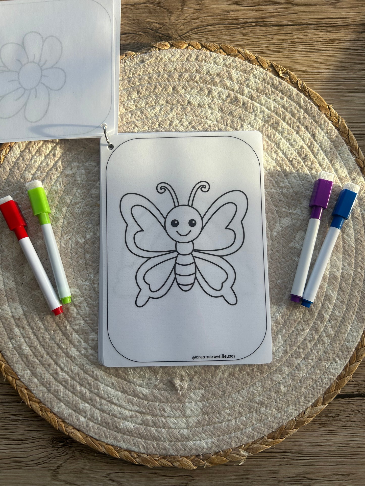 CARNET DE COLORIAGE RÉUTILISABLE LA NATURE