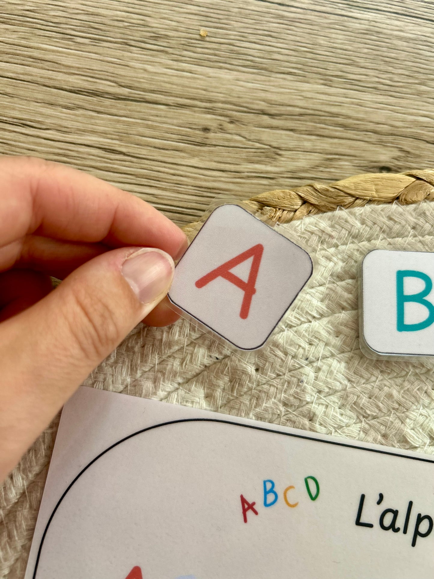SUPPORT MON PREMIER ALPHABET
