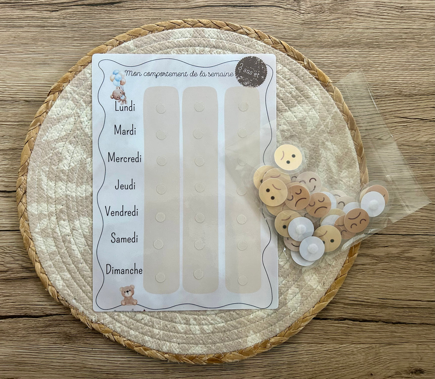 TABLEAU DU COMPORTEMENT