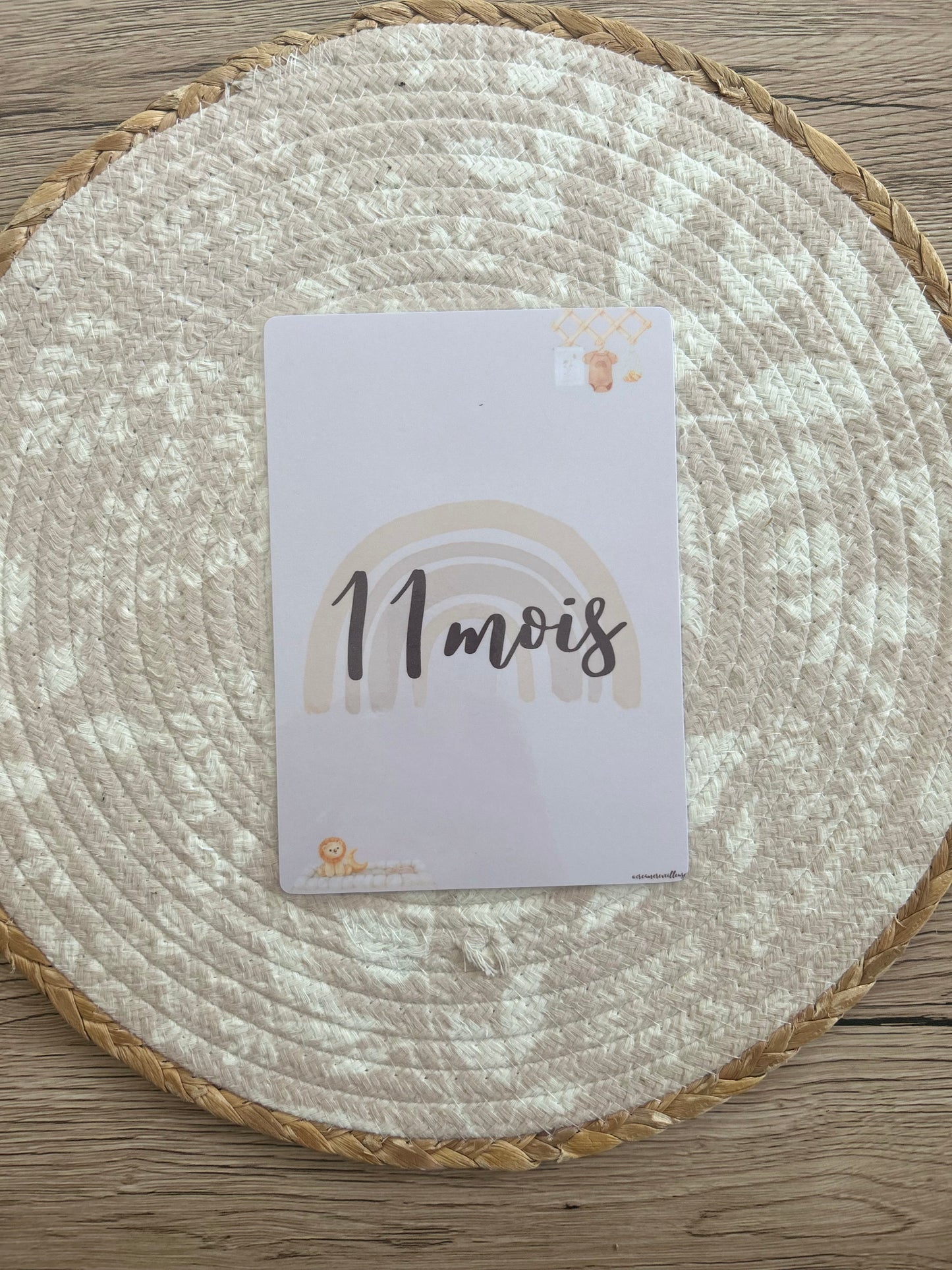 CARTE ÉTAPE BÉBÉ