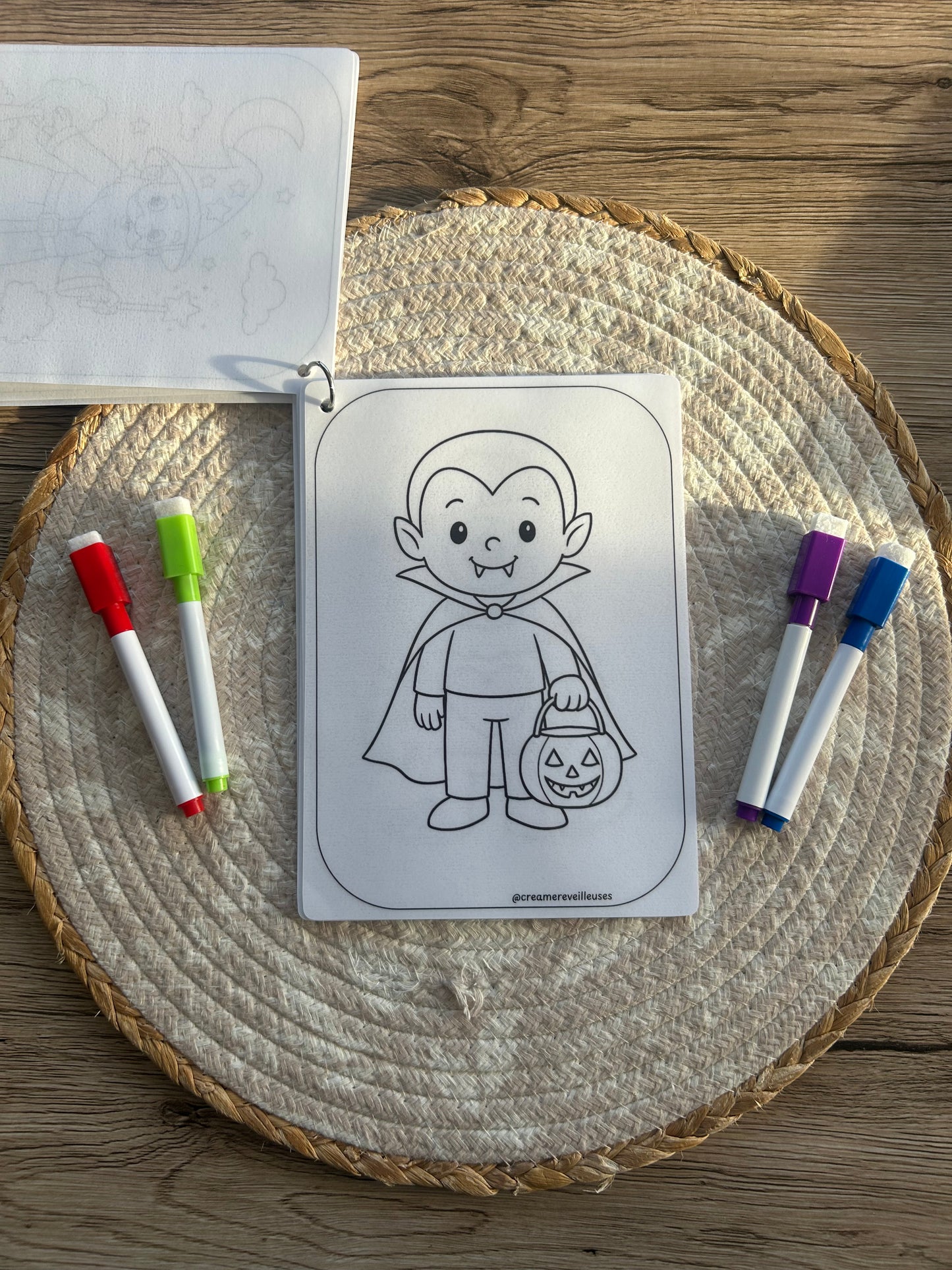 CARNET DE COLORIAGE RÉUTILISABLE L’IMAGINAIRE